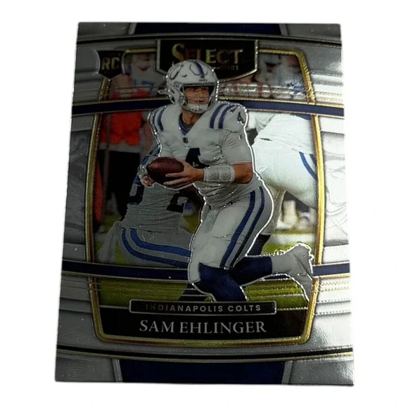 2021‎ Panini Select Sam Ehlinger Silver Prizm Rookie Card 98 Indianapolis Colts