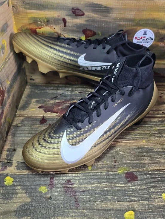 Nike Air Zoom Vapor Pro‎ 1 Football Cleats Black Gold FB3298-003 Men’s Sz 10.5