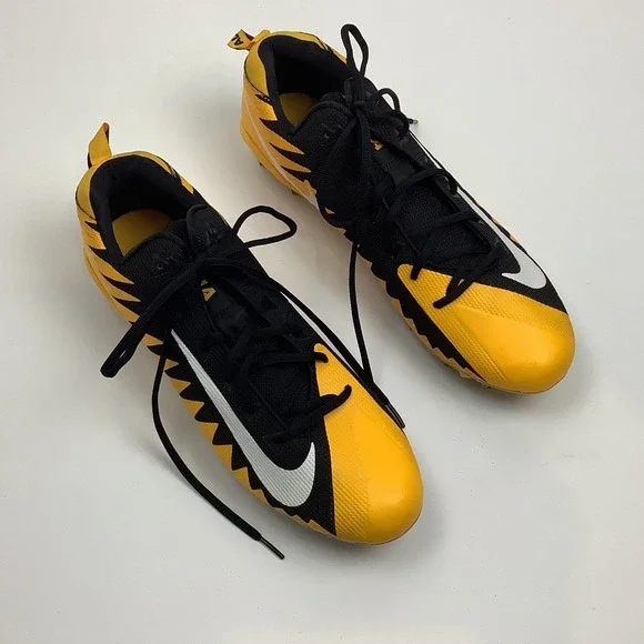 Nike Alpha Menace Pro Football Cleats Yellow Black Mens 14.5 Athletic Shoes