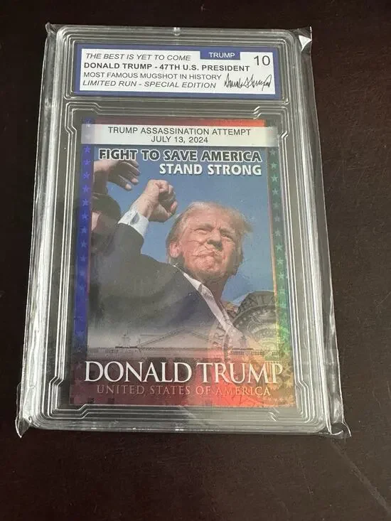 DONALD TRUMP - Assassination Attempt 2024 Card -New!
