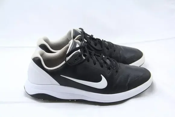 Nike Infinity G Golf Shoes Mens Sz 10 Black Leather Spikes Spikeless CT0531-001