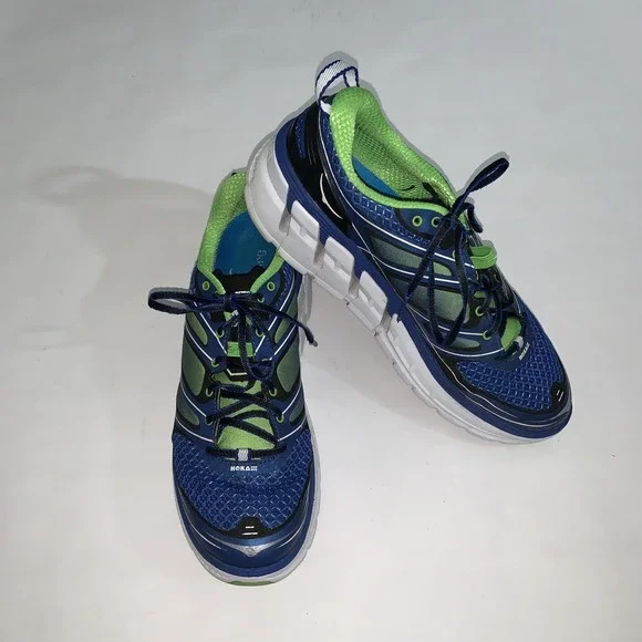 Hoka One One Conquest 2 Shoes Mens Size 11 Blue Mesh Running Sneakers Cushioned