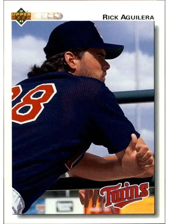 Rick Aguilera 1992 Upper Deck MLB #130 Baseball Card Minnesota Twins