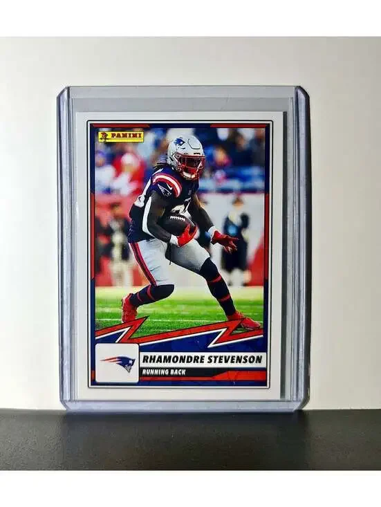 Rhamondre Stevenson 2025 Panini NFL #37 Sticker Card New England Patriots