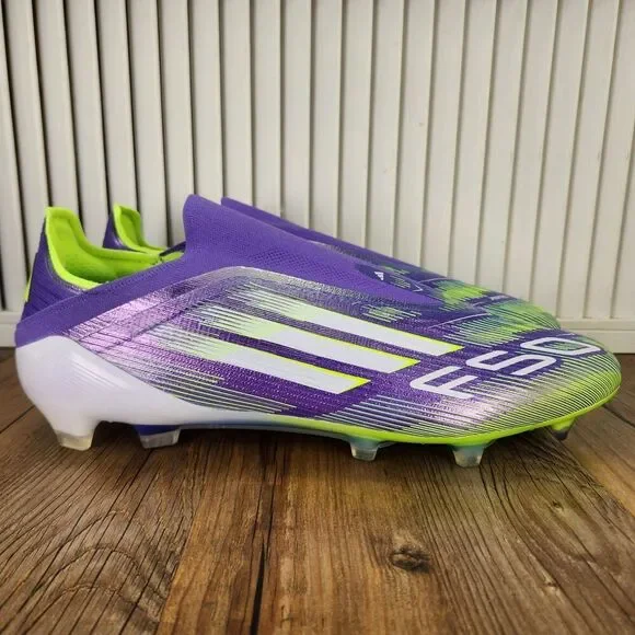 Adidas F50 Elite Laceless Firm Ground FG Mens Sz 13 Purple Soccer Cleats JH7628