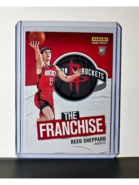 Reed Sheppard 2024-25 Panini The Franchise NBA #17 Rookie Card Rockets 1/234