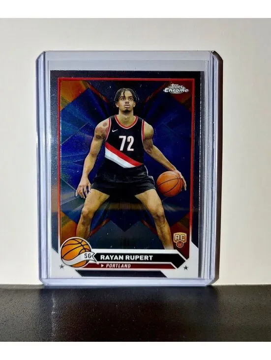 Rayan Rupert 2023-24 Topps Chrome NBA #155 Rookie Card Portland Trail Blazers