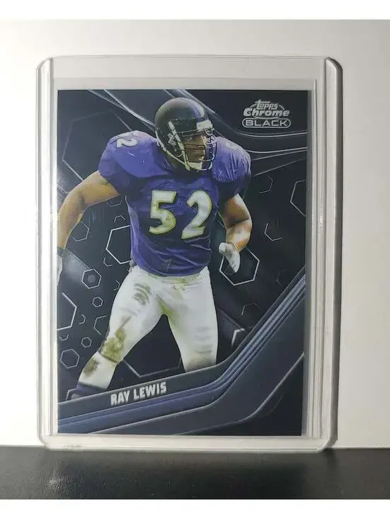 Ray Lewis 2023 Topps Chrome Black NFL #103 Card Baltimore Ravens