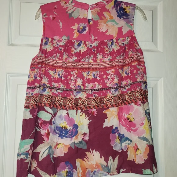 Vineet Bahl X Anthropologie Sleeveless Blouse Women's Size Medium‎ Floral