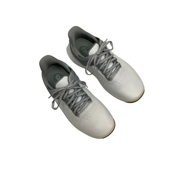 Orthofeet 28002 Mens 9.5 4E X-Wide White Grey Leather Orthopedic Walking Shoes