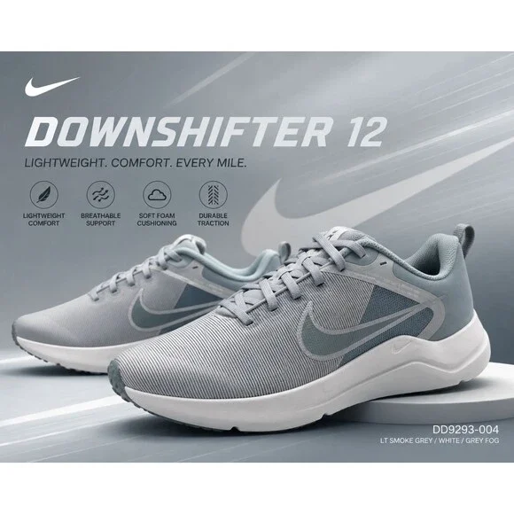 Size 10.5 - Nike Downshifter 12 Light Smoke Grey Photon Dust