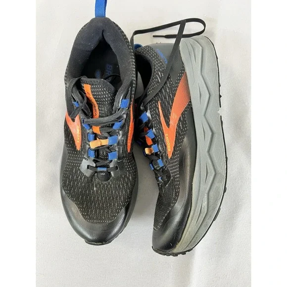 Brooks Caldera  Black Blue Orange Trail Running Shoes‎ Men's Sz 10