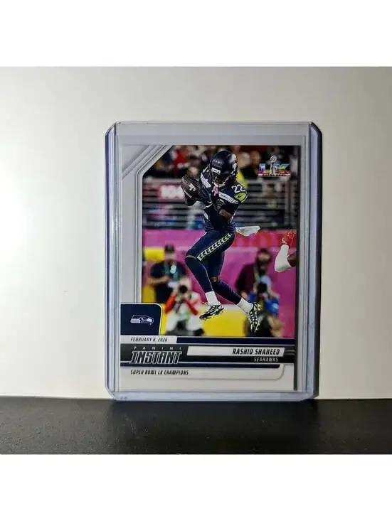 Rashid Shaheed 2026 Panini NFL Super Bowl LIX Champions #8 Card Seattle Seahawks