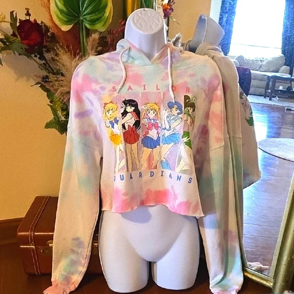 Sailor Guardians Pastel Tie-Dye Hoodie