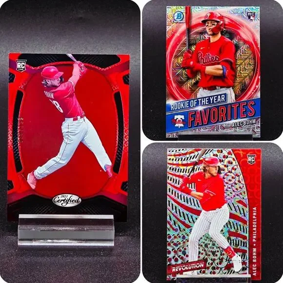 Alec Bohm Revolution Groove Rookie Mojo Certified Red /199 RC Phillies Star