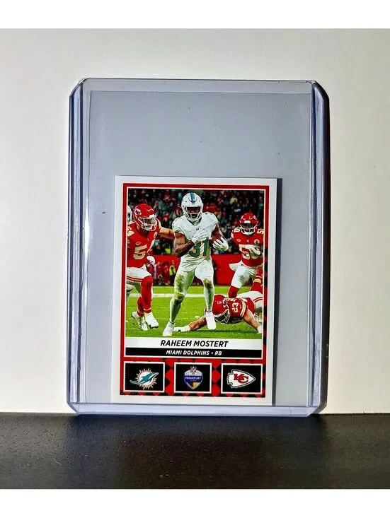 Raheem Mostert 2024 Panini NFL Sticker #13 Frankfurt Games Miami Dolphins