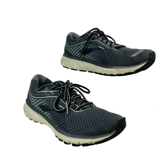 Brooks Ghost 12 Mens Size 8 Gray Athletic Running Shoes Sneakers‎ 1103161D075