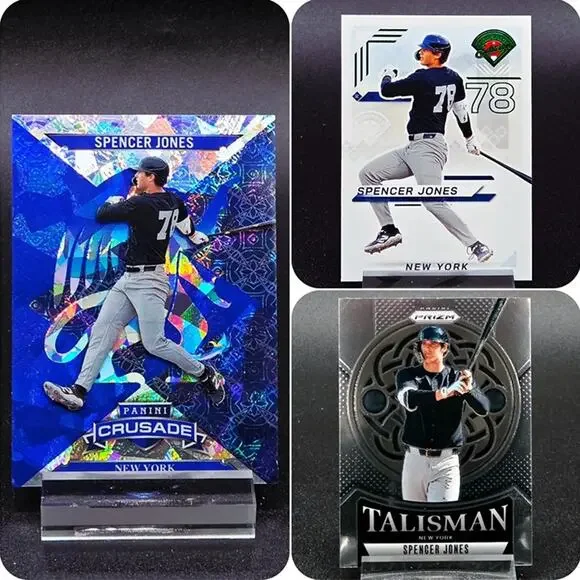 Spencer Jones Crusade Blue Ice Talisman Green New York Yankees Top Prospect