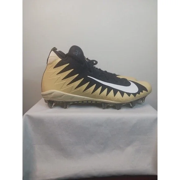 Size 12 Nike Alpha Menace Pro Low TD Football Cleats  Gold/Black NEW