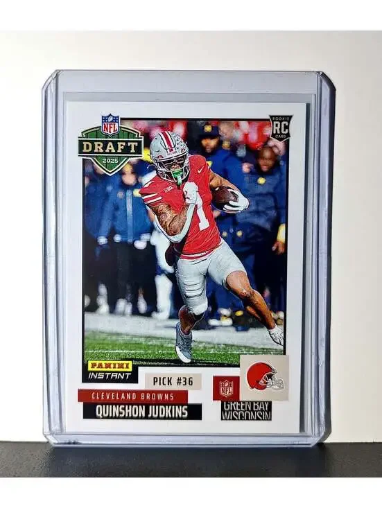 Quinshon Judkins Rookie 2025 NFL Draft #26 Card Cleveland Browns 1 of 788