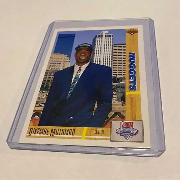 Dikembe Mutombo RC Rookie 1992 Upper Deck Basketball Card Vintage