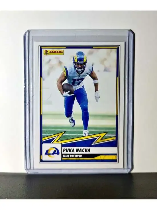 Puka Nacua 2025 Panini NFL #19 Sticker Card Los Angeles Rams