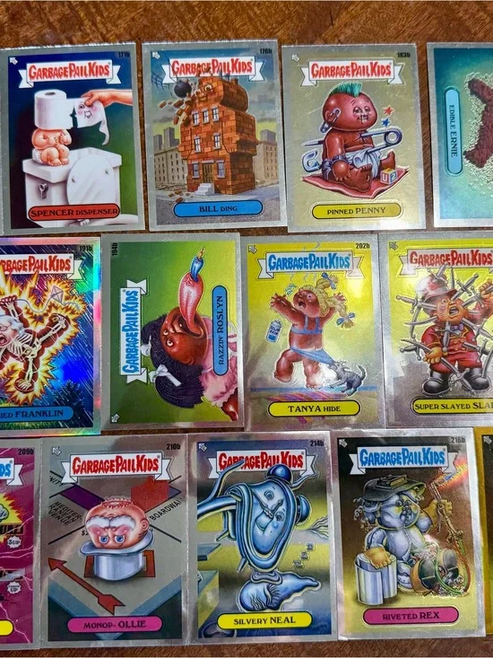 Topps Garbage Pail Kids Trading Cards - Lot of 14 2022 chrome cards