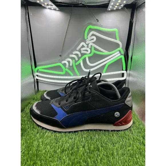 Puma Bmw Mms Track Racer Lace Up  Mens Size 10.5 Sneakers Casual Shoes 307105-01