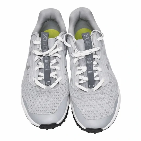 Under Armour Gray and Neon Turf shoes