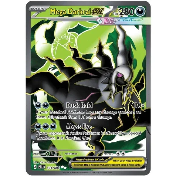 Mega Darkrai ex [101/084] ME05: Pitch Black | Pokemon | 088-03