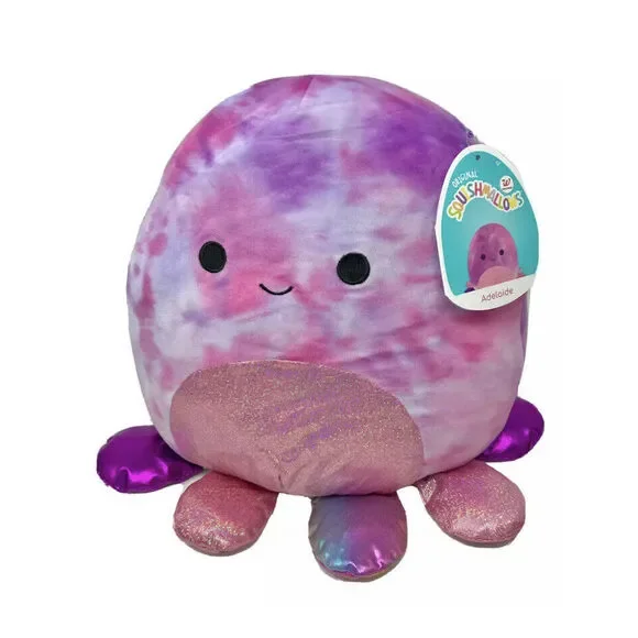 Squishmallows Adelaide Octopus Shimmer Tie-Dye 12 inch Plush Animal