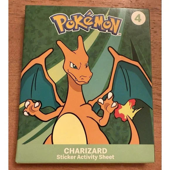 McDonald's 2025 Happy Meal Pokémon‎ #4 Charizard Sticker Activity Sheet