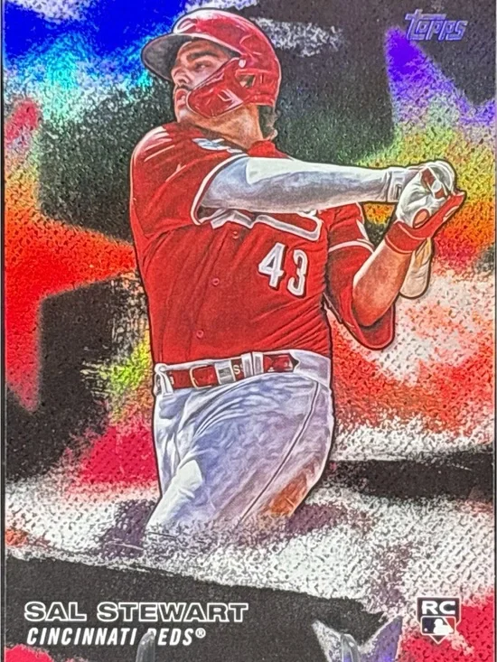 Topps Red Cincinnati Reds Sal Stewart Rookie Stars of MLB Baseball Trading Card