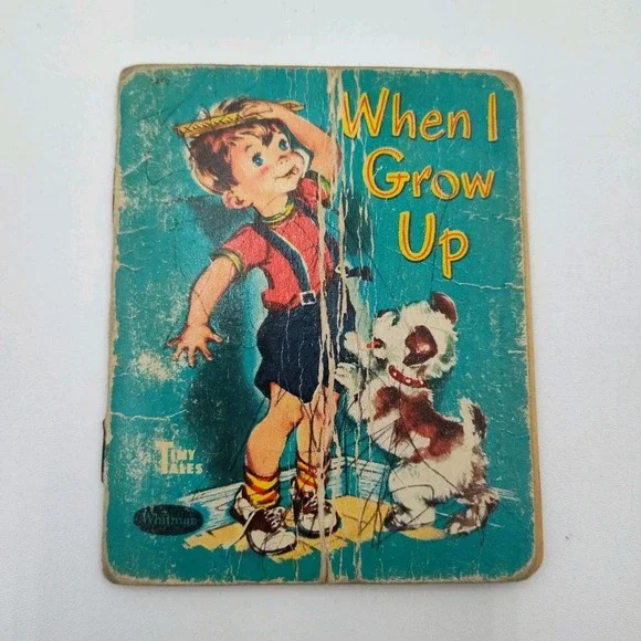 1949 Tiny Tales When I Grow Up VTG Whitman‎ Children's Book📸SEE PIC📏