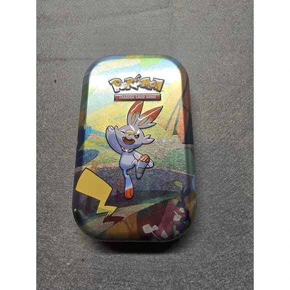 EMPTY Pokemon Galar Pals‎ Mini Tin Scorbunny Collectible Metal Storage Case 2020