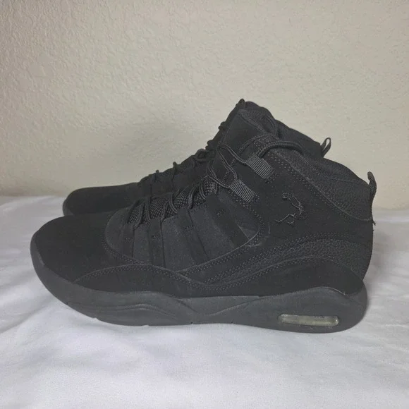 Shaq Fullpress Mens Basketball Shoes Triple Black High Top Sneakers 99887 SZ 12
