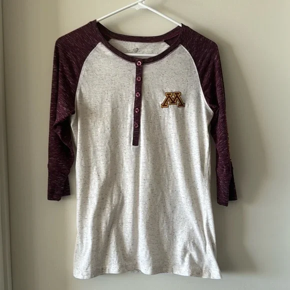 University of MN Raglan Baseball Tee