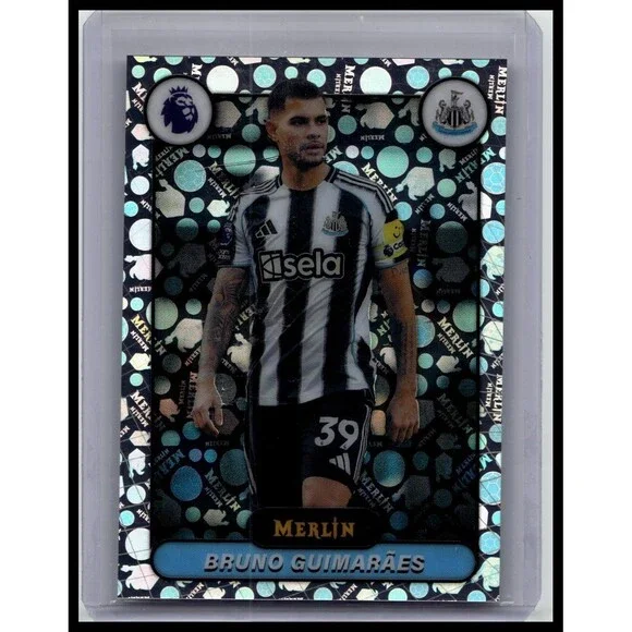 Topps 2026 Merlin Premier League } Bruno Guimarães Vintage Merlin Refractor