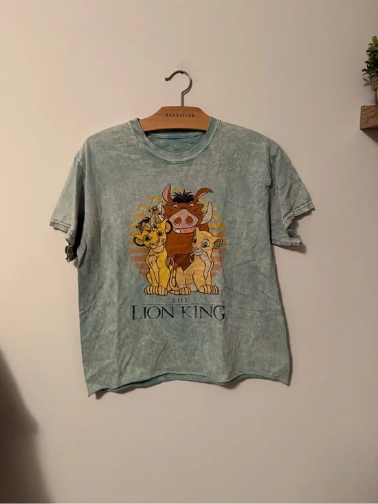 Disney The Lion King Graphic Tee - Light Teal Tie-dye Size XL