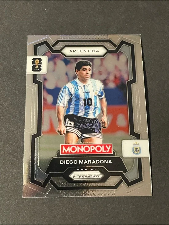 Panini Prizm Monopoly Diego Maradona Argentina FIFA World Cup Base Card