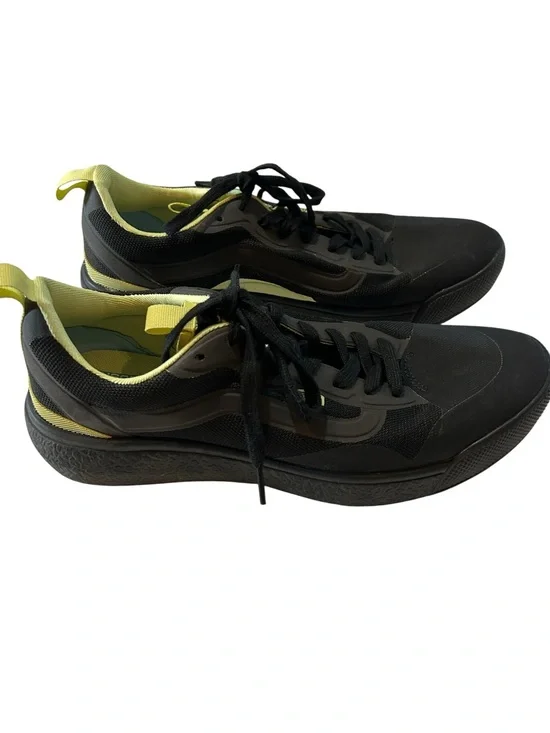 Vans UltraRange Black Neon Yellow Sneakers Men’s Size 10 Lightweight Comfort