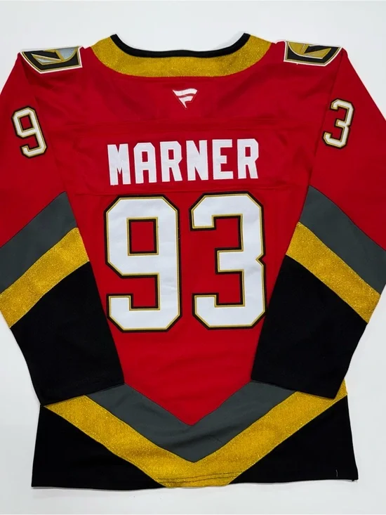 Mitch Marner Vegas Golden Knights Women’s Red Reverse Retro Jersey Size Large
