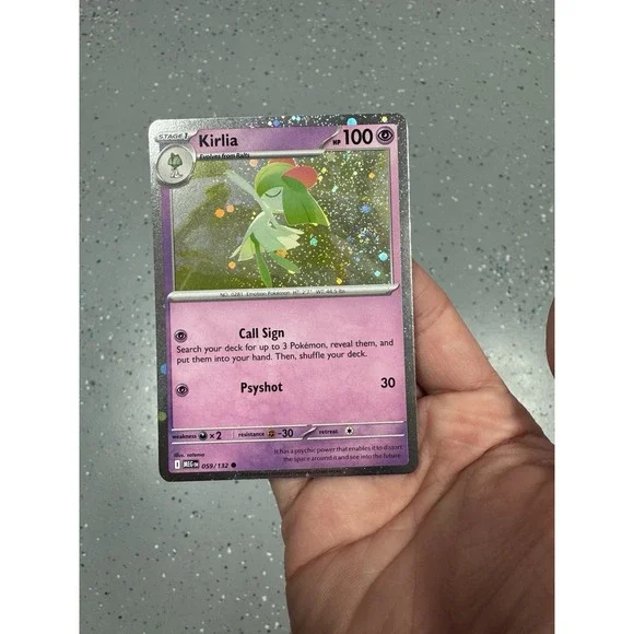 Kirlia (Cosmos Holo) FART SWIRL 🌀059/132 Pokemon Cards Near Mint
