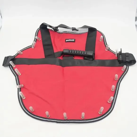 NEW Red Anti Hawk Anti Wolf Protective Dog Pet Vest MEDIUM Reflective Handle