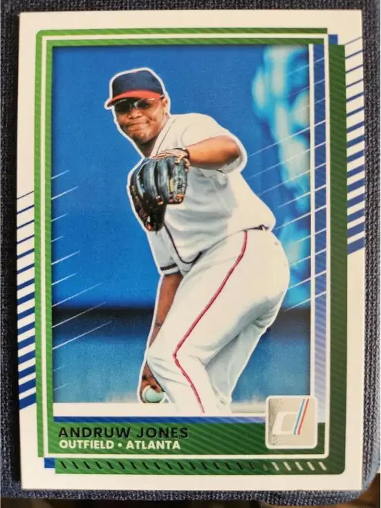 Andruw Jones  - HOF 2026 - 2025 Panini Donruss baseball - #19 - Braves RAW Mint