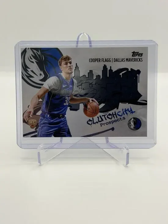 2025-26 Topps NBA Cooper Flagg Clutch City Prospects CC-1 Rookie Card RC Mavs