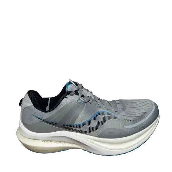 Saucony Gray and Blue Athletic Shoes size 11.5 Wide