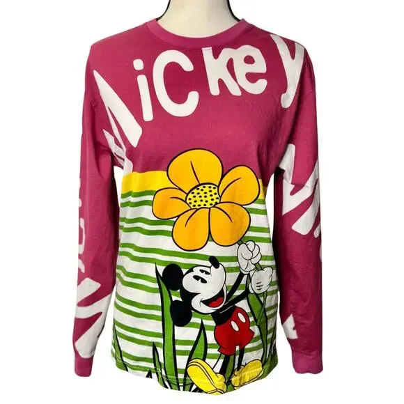 Disney Mickey Mouse Long Sleeve Tee Shirt Size S