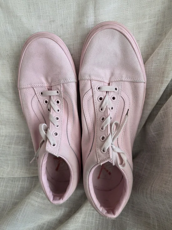 Mens Vans Old Skool Light Pastel Pink Canvas Low-Top Sneakers‎ Casual Size 13
