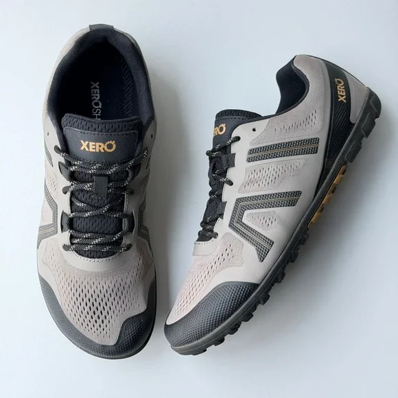 Xero Shoes Mesa Trail II Running Shoes Mens 10.5 Gray Barefoot Trail Sneakers